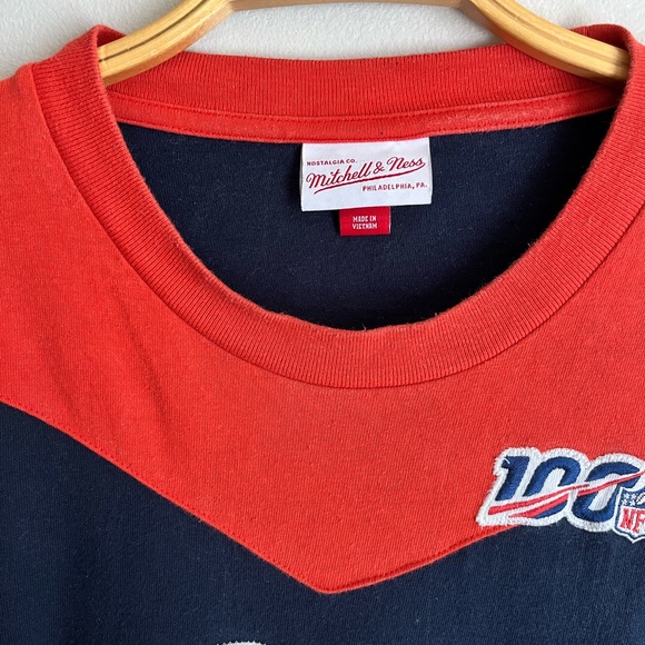 Long sleeve tee orange and blue size large mitchell & Ness - Picture 6 of 6